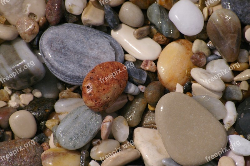 Stones Steinig Pebbles Pebble Beach