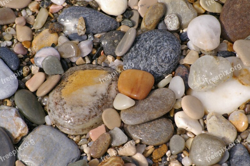 Stones Steinig Pebbles Pebble Beach