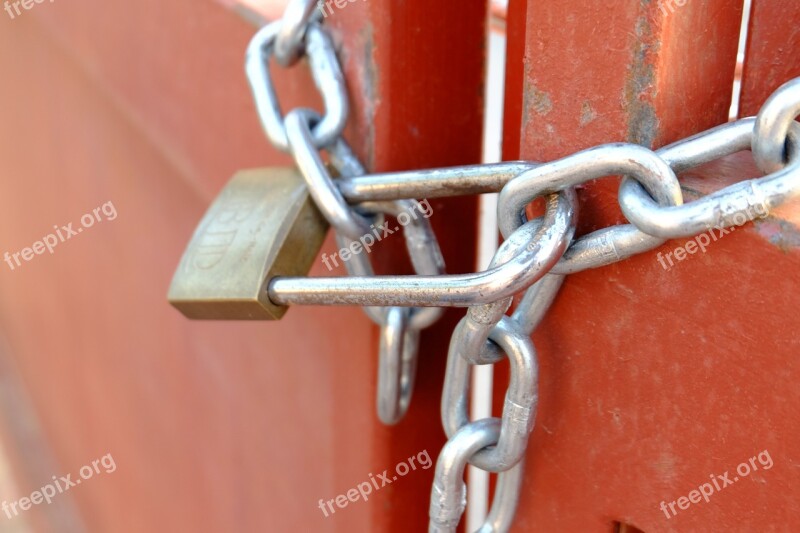 Padlock Deadbolt Chain Free Photos