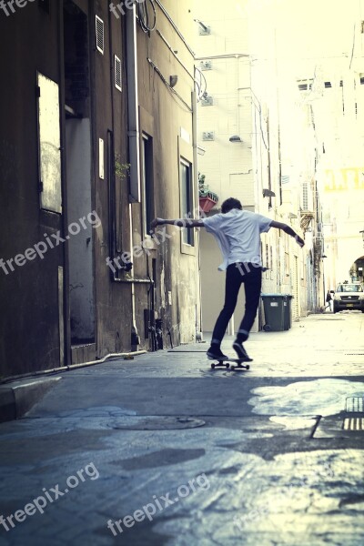 Skateboard City Sydney Skateboarder Young