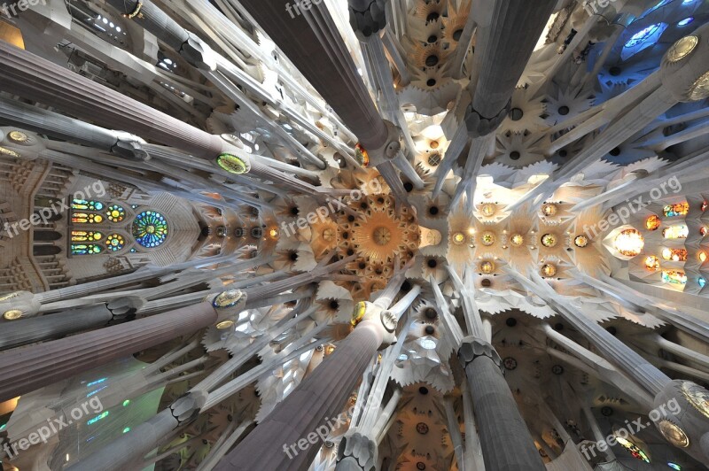 Barcelona Spain Times Monument Sagrada Família