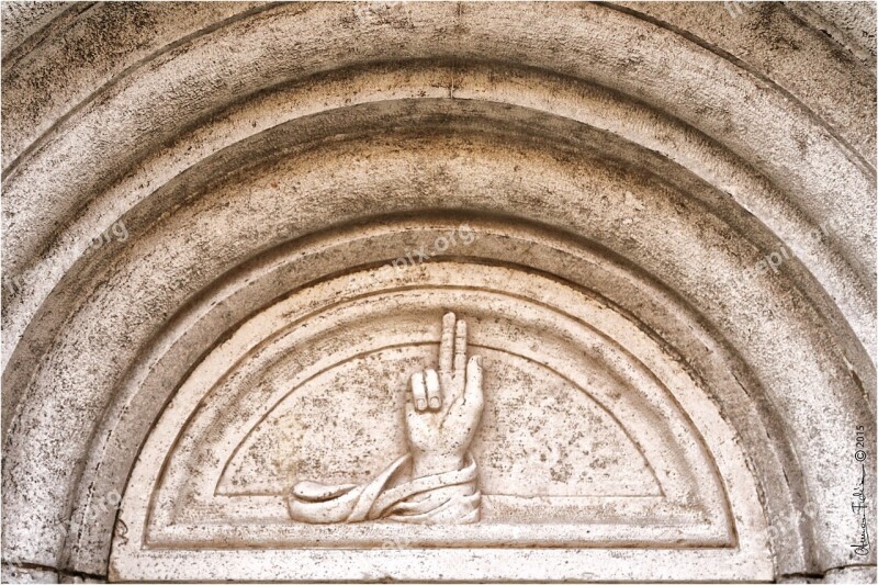 Modena Symbol Bas Relief Hand Blessing