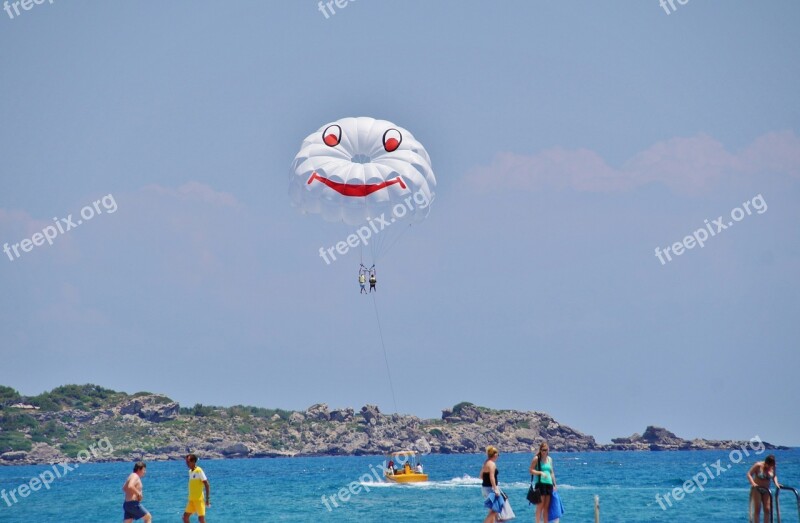 Parasailing Paragliding Sea Water Sport Fun