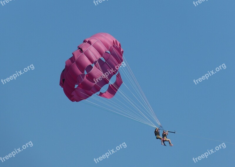 Parachute Flying Float Sky Blue