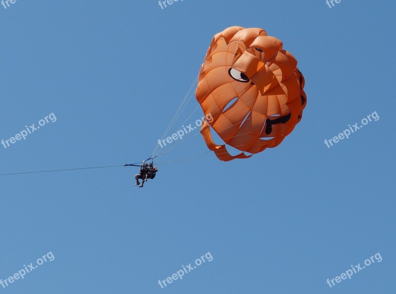 Parachute Flying Float Sky Blue