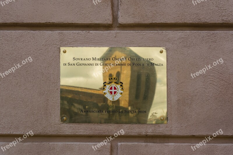 Embassy The Order Of Malta Rome Italy Free Photos