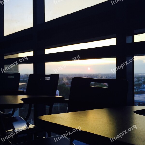 Classroom School Chair Arm Chair Sunset Free Photos