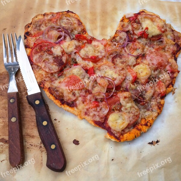 Pizza Mat Heart Organic Eco