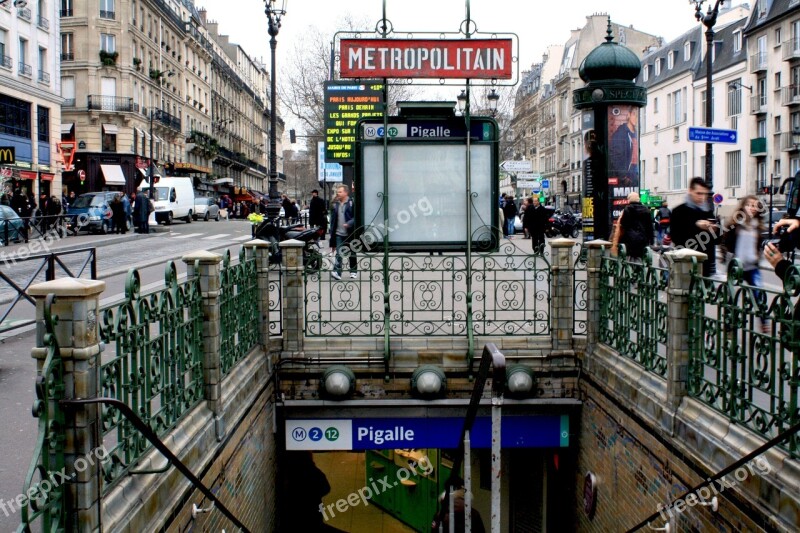 Pigalle Metro France Free Photos