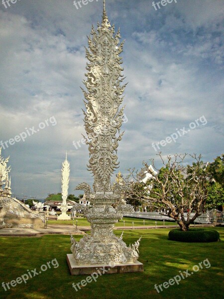 Wat Rong Khun Chiang Rai Thailand The White Temple Chiang Rai Province