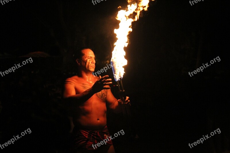 Hawaii Fire Dance Flame Hawaii Fire Dance