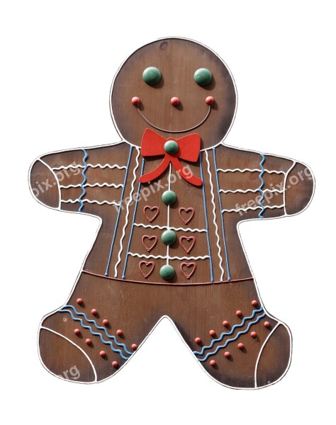 Gingerbread Man Crafts Decoration Wood Sign