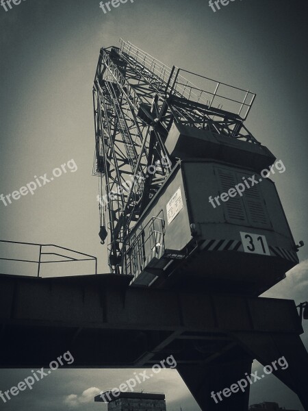 Industry Crane Harbour Crane Rhine Port