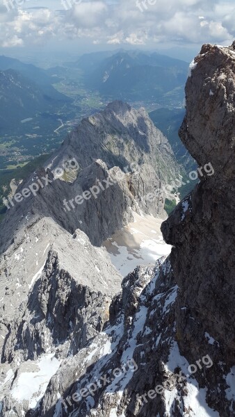 Hell Valley Zugspitze Summit Ridge Rock Ridge