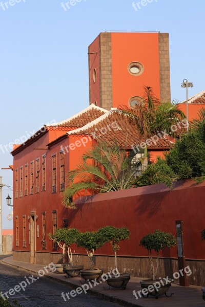 Tenerife Canary Islands Spain Red Church