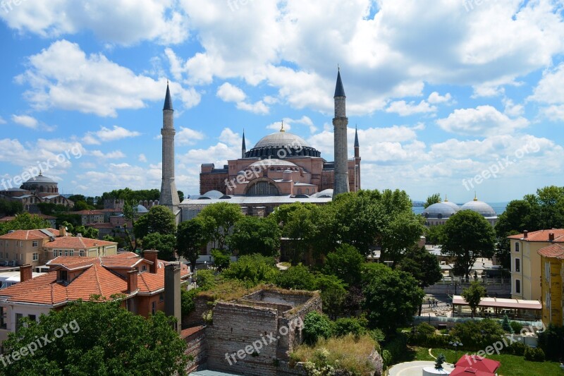 Hagia Sofia Sultanahmet And From The Hotel Free Photos