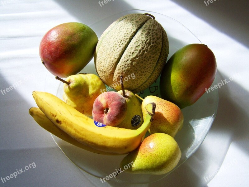 Mixed Fruit Bowl Light Shadow Delicious Fruits Free Photos