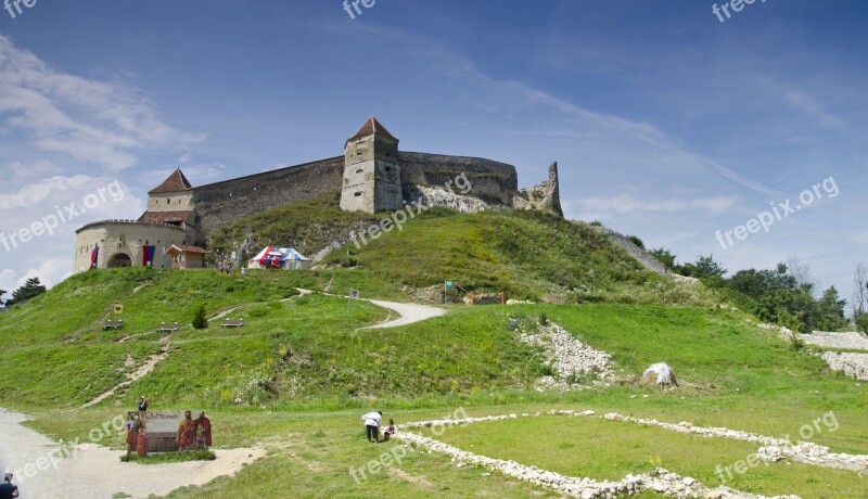 Pesants Castle Rasnow Romania The Walls Monument