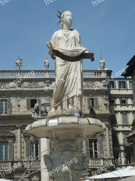 Verona Italian Italy Statue Art