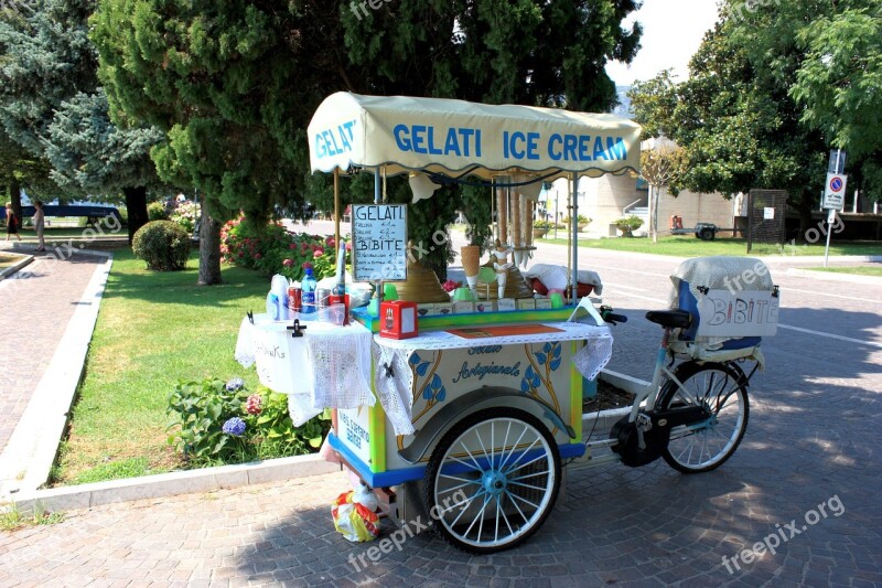 Ice Cream Van Nostalgic Italy Gelati Ice Cream