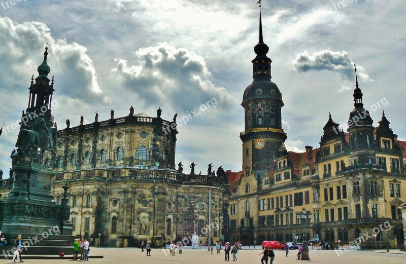 Dresden Germany City Castle Historic Center