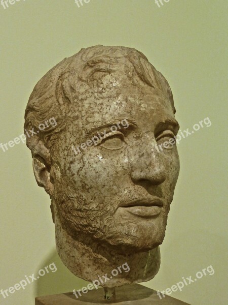 Sculpture Head Statue Roman Olympia