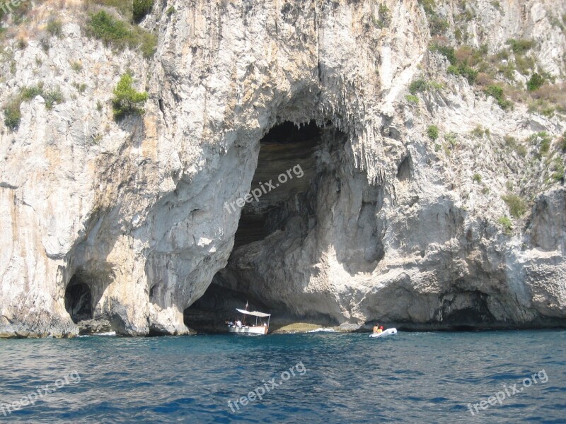 Capri Italy Blue Grotto Free Photos