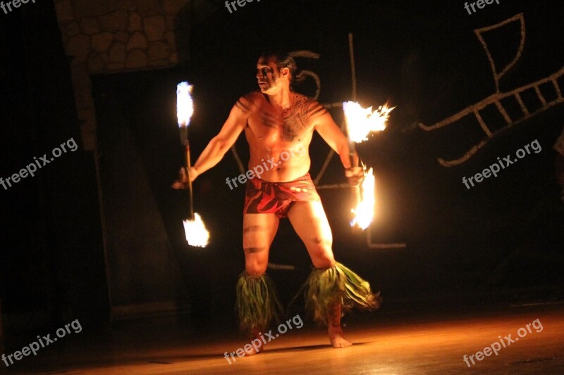 Hawaii Flame Dance Fire Dance Hawaii Flaming Mystic