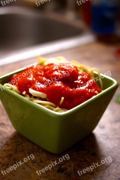 Spaghetti Sauce Pasta Food Italian