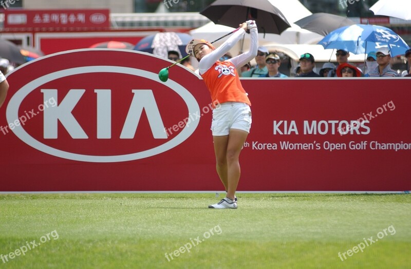 Golf South Korea Women's Open Positive Gene Driver Driver Shot