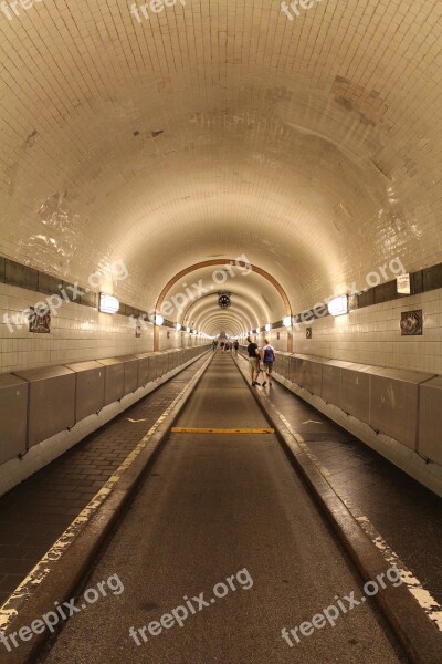 Tunnel Hamburg Elbe Tunnel Lighting Auto