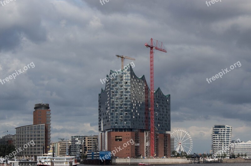 Elbe Hamburg Harbour City Elbe Philharmonic Hall Ship