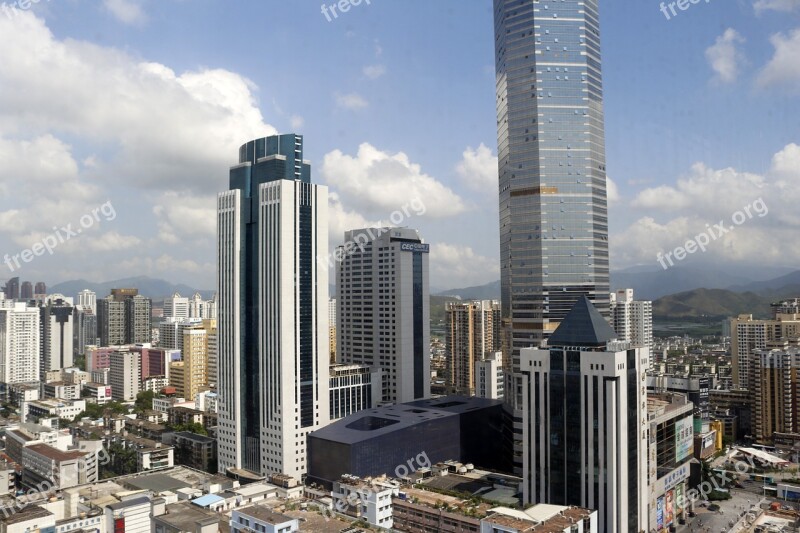 Shenzhen Building Model Tall Buildings Free Photos