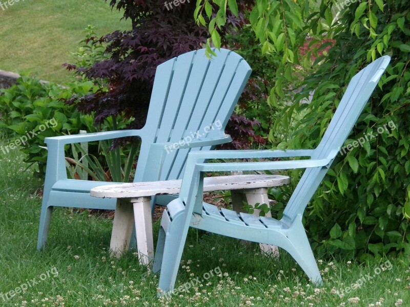 Adirondack Chair Relaxation Outdoor Summer