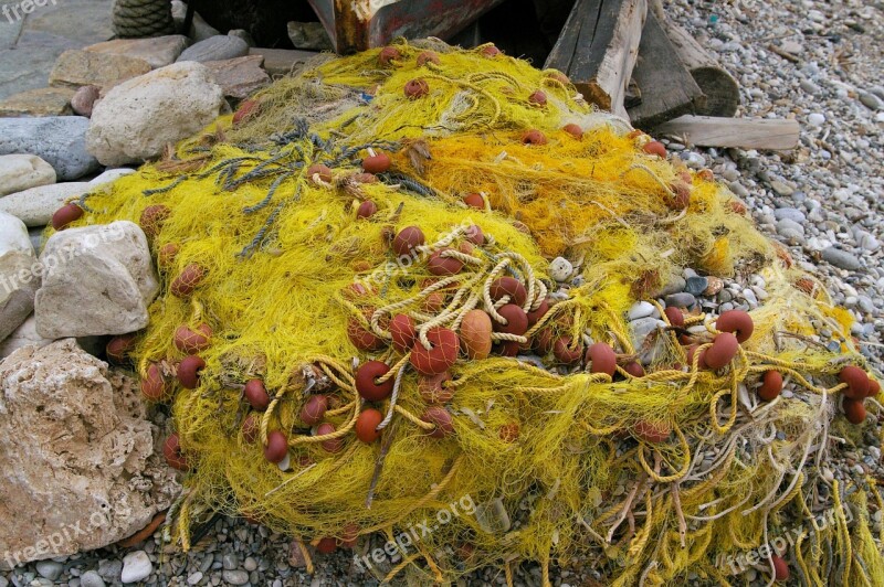 Fishing Net Fishing Port Water Pier