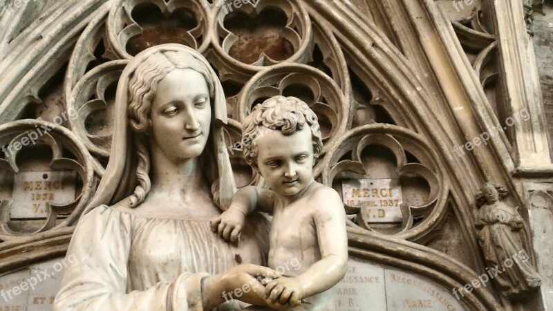 Statue Cathedral Bordeaux Free Photos