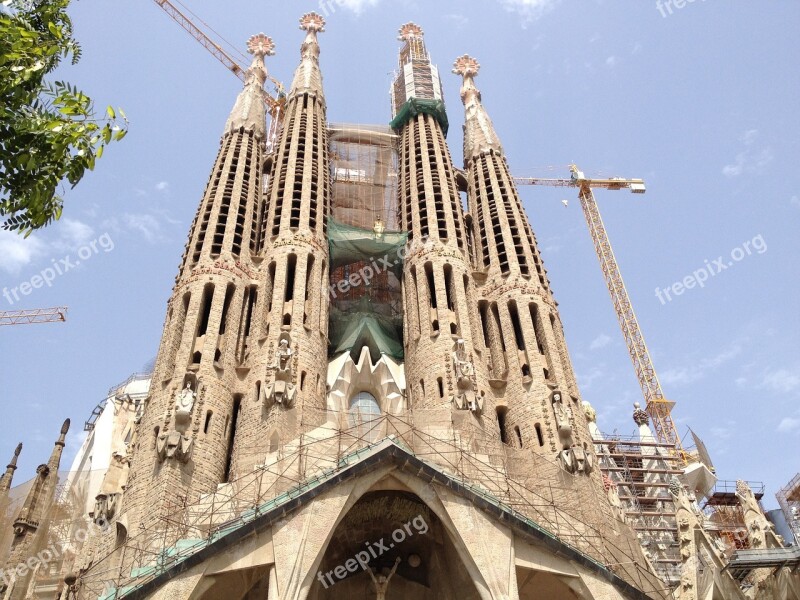 The Sagrada Familia Church Shakers Architecture Barcelona