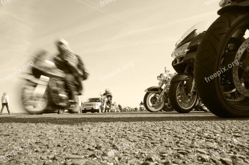 Biker Motorcycle Rider Road Motorbike