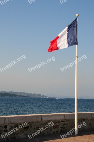 France Flag Kai Sea Coast