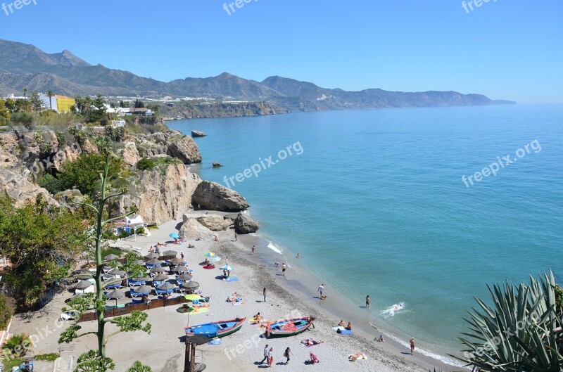 Beach Sea Mountains Sand Ocean