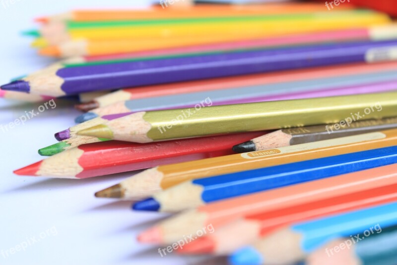 Colour Pencil Education Pendidikan Pensil