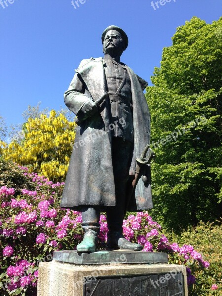 Monument German Danish War 1864 Frederick Of Wrangel General Field Marshal