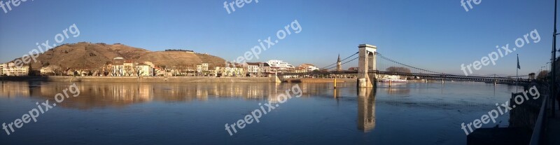 City Bridge River Rhône Panorama