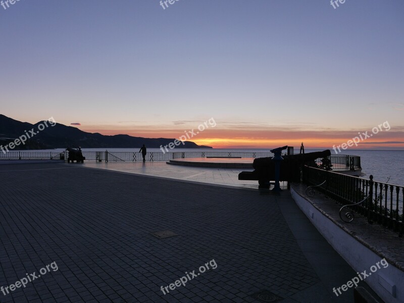 Dawn Cannons Balcony Nerja Sky