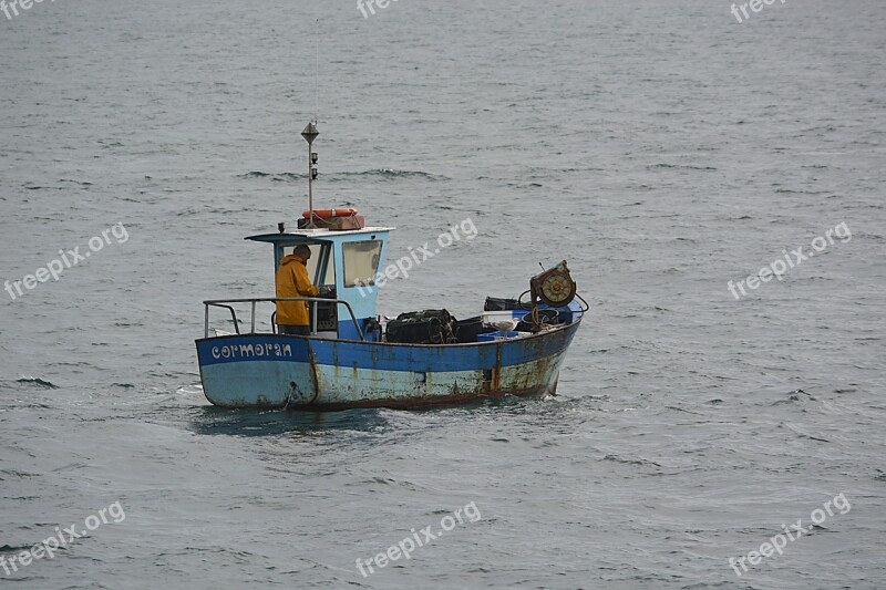 Boat Fishing Fisherman Fishing Vessel Sea