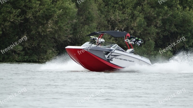 Powerboat Rhine Boat River Water