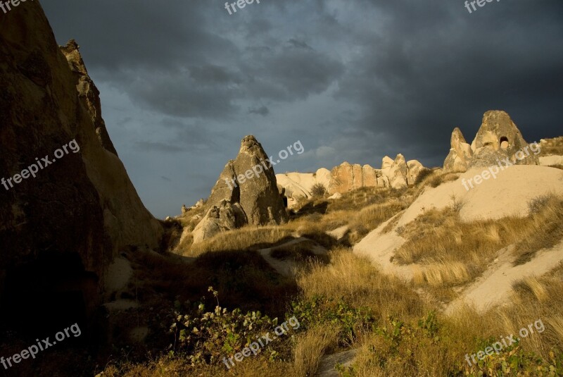 Cappadocia Goreme Turkey Tufa Rock Formations