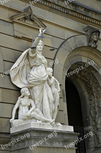 Ulm Justice Building Justitia Statue Free Photos