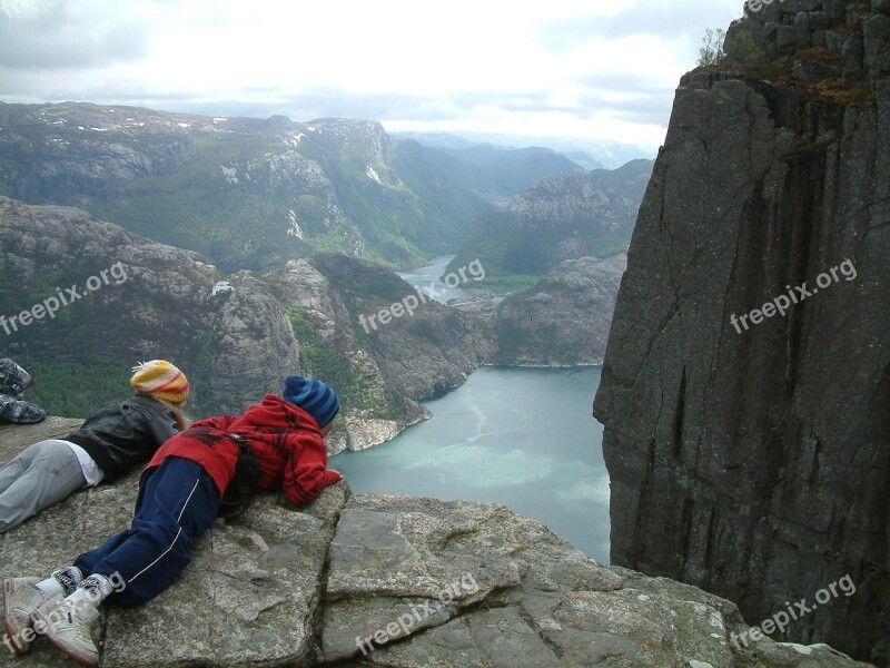 Norway Vacations Courage Landscape Fjord