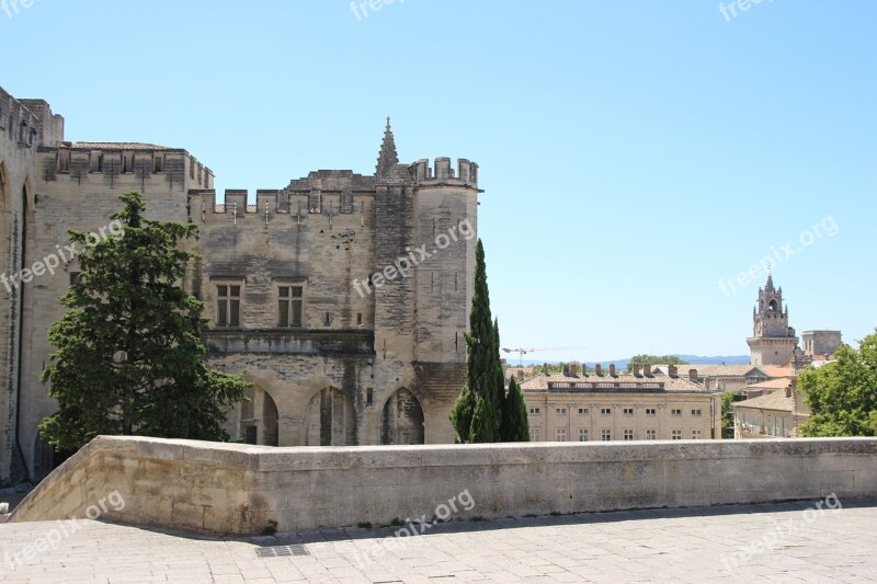 Avignon Pope Palais Des Papes France Architecture